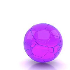 soccer ball isolated white background