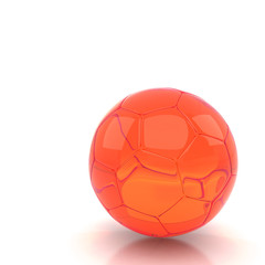 soccer ball isolated white background
