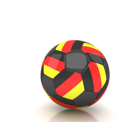 Obraz premium German soccer ball isolated white background