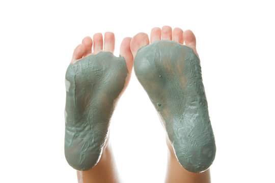 Foot Care. Mud treatment.