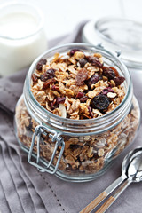 Granola in a jar