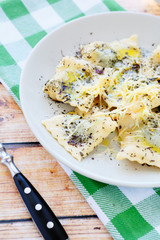 ravioli stuffed with ricotta and spinach
