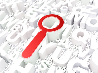Web design concept: Search on alphabet background