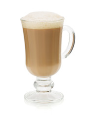 cup of coffee isolated on white