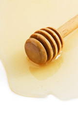 honey and stick on white