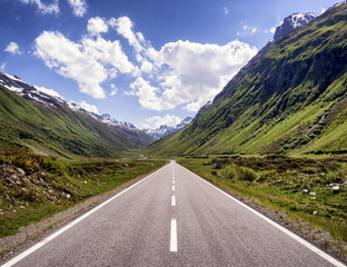 Naklejka premium country road