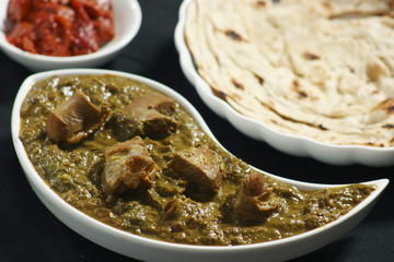Saag Mutton it is a north Indian vegetable