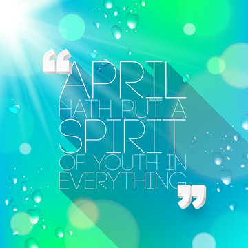 Quotes about spring by William Shakespeare