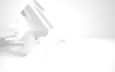 Abstract Architecture. abstract white building on a white backgr
