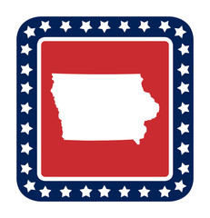 Iowa state button