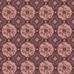 Abstract floral seamless pattern