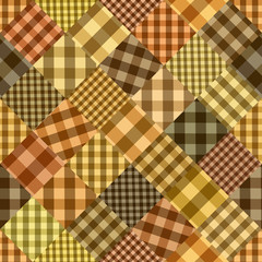 Seamless background of patchworks