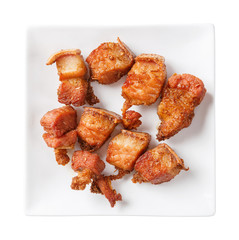 Deep fried streaky pork with herb