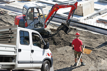 Auf der Baustelle