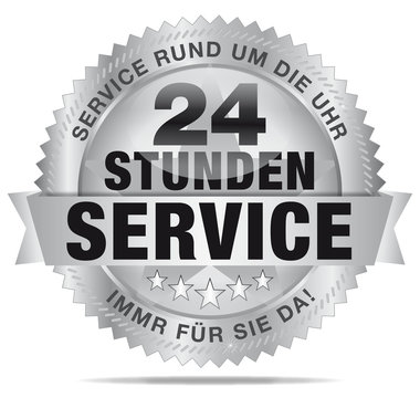 24h-Service - Service rund um die Uhr - immer für Sie Da!
