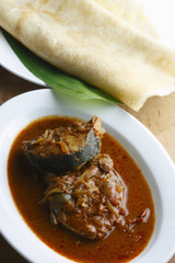 Kerala fish curry - fish in a tangy coconut curry