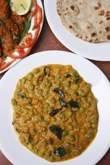 Malabar green peas curry is dish from kerala.