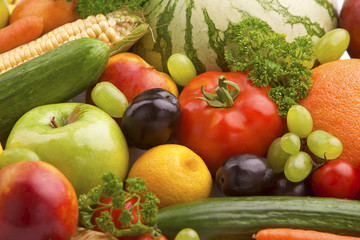 Naklejka na ściany i meble Fruit and vegetables