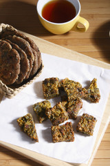 Kothimbir Vadi -  is a starter snack extremely popular among mah