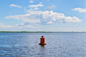 Volkhov River. Novgorod region, Russia