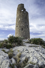 old watchtower on the Mediterranean coast