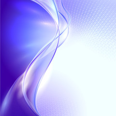 Abstract blue waving background
