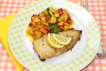 filet de poisson meunière
