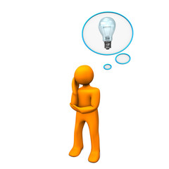 Manikin Thought Bubble Idea