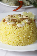 Holde Bhaat - A popular Yellow-Rice Dish from Bengal