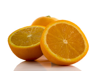 macro form orange fruit