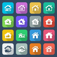flat house iconset