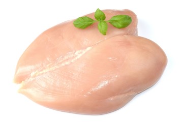 raw chicken fillets