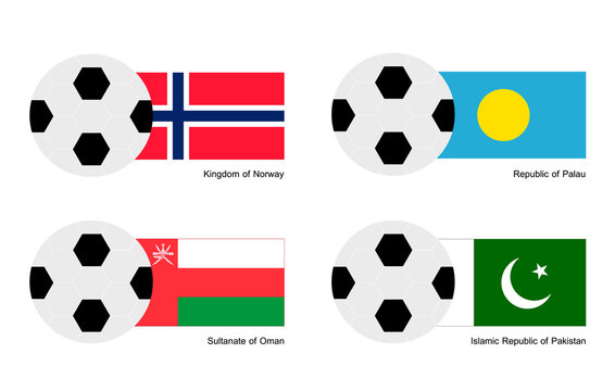 Soccer Ball with Aland, Albania, Alderney and Algeria Flag