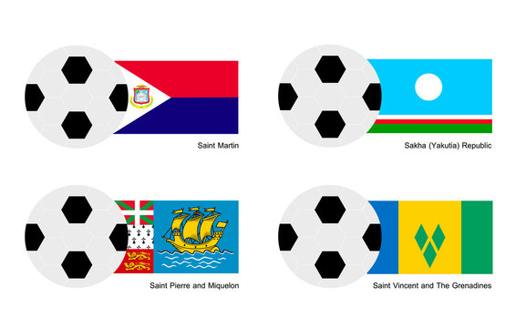 Football of Saint Martin, Sakha, Saint Pierre and Saint Vincent