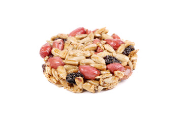 Round candied seeds and nuts.