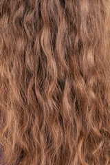 Texture of long blond hair.