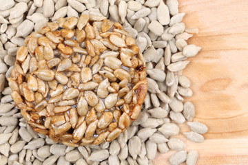 Sunflower seeds in sugar syrup.