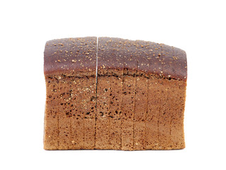 Rye sliced bread. Close up.