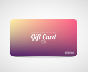 Modern simple  gift card template