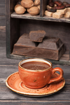Hot chocolate and spices