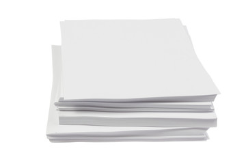 Stack of white paper