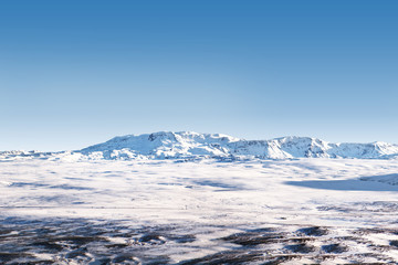 Icelandic ice desert landscape