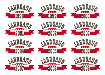 Fototapeta premium Jahrgang Banner