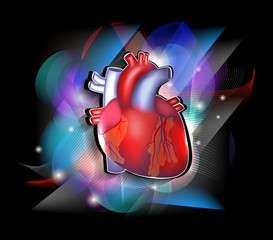 Colorful cardiology design