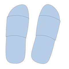 cartoon image of sandals shoes