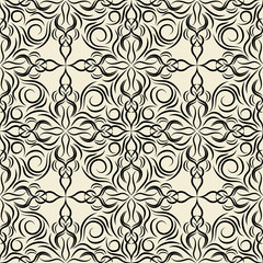 seamless wallpaper.calligraphic pattern.floral background