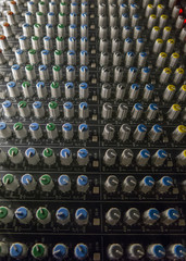 Sound studio mixer - obrazy, fototapety, plakaty