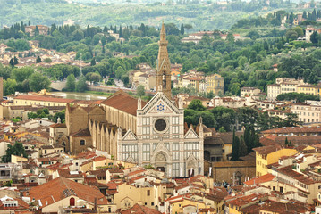 Fototapeta na wymiar Basilica di Santa Croce, Florence, Italy