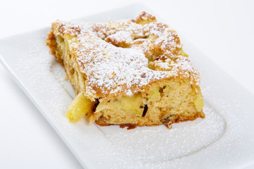 slice of tasty homemade apples pie
