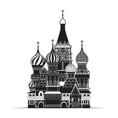 Saint Basil cathedral , Moscow, vector symbol